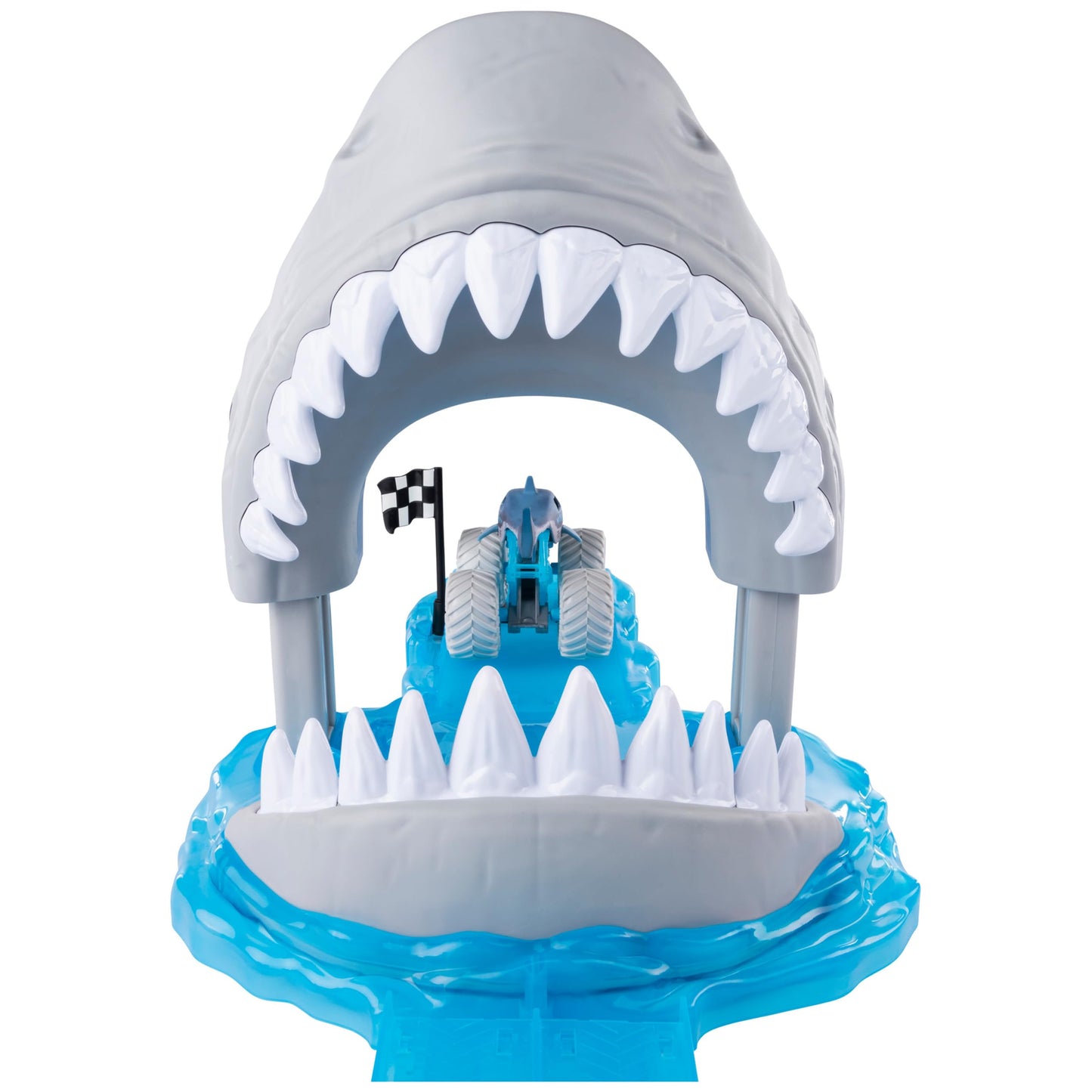 Monster Jam, Official Megalodon Mayhem Playset with Exclusive 1:64 Scale Megalodon Die-Cast Monster Truck