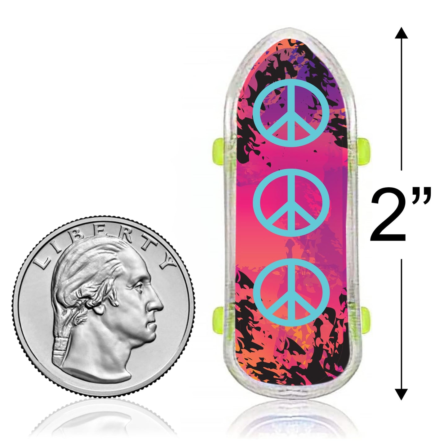 ArtCreativity Mini Finger Skateboards for Kids, Bulk Pack of 144, 2" Durable Fingerboards, Assorted Designs, Party Favors & Goody Bags