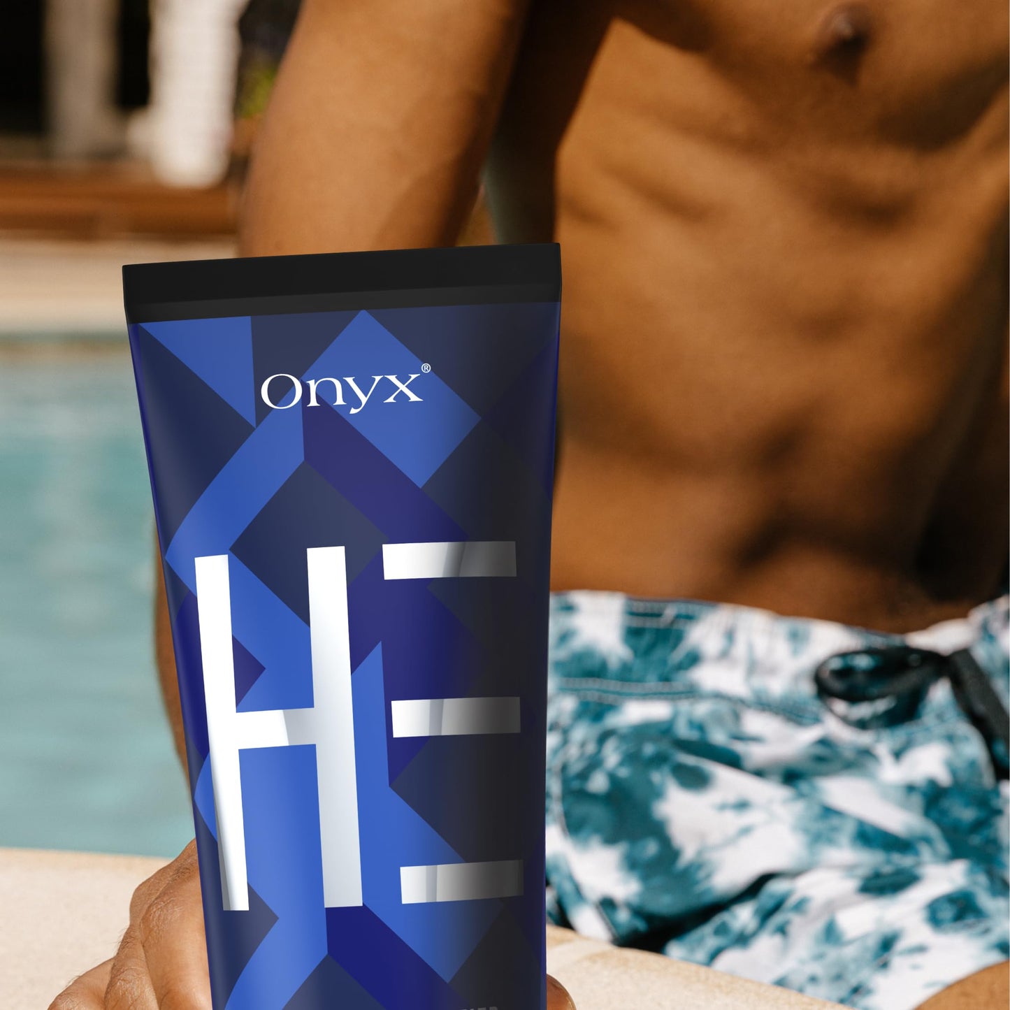 Onyx HE Tanning Bed Lotion for Men - Indoor Tan Accelerator & Bronzer with Muscle Bronzing Complex, Skin Firming & Moisturizing Formula