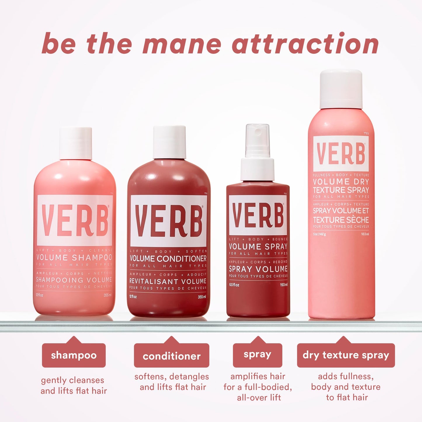 VERB Volume Dry Texture Spray, 5 oz- Boosts Volume, Adds Fullness & Weightless Grit -No Parabens, Gluten or Harmful Sulfates