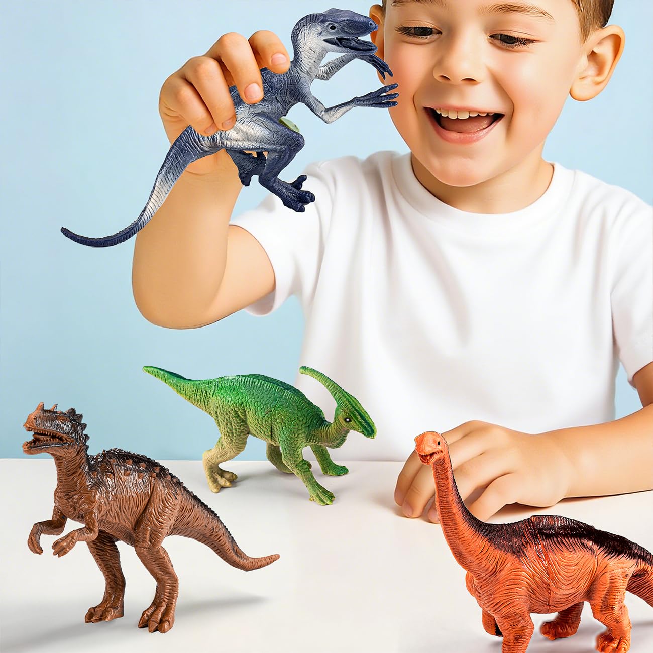 Kiddiworld Dinosaur Toys for Toddlers & Kids 2-7 – Dino Figures with Play Mat, Birthday & Christmas Gift for Boys & Girls