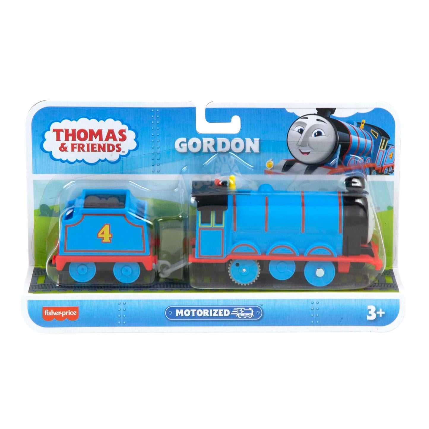 Thomas & Friends Motorized Toy Train Gordon Battery-Powered Engine with Tender for Pretend Play Preschool Kids Ages 3+ Years