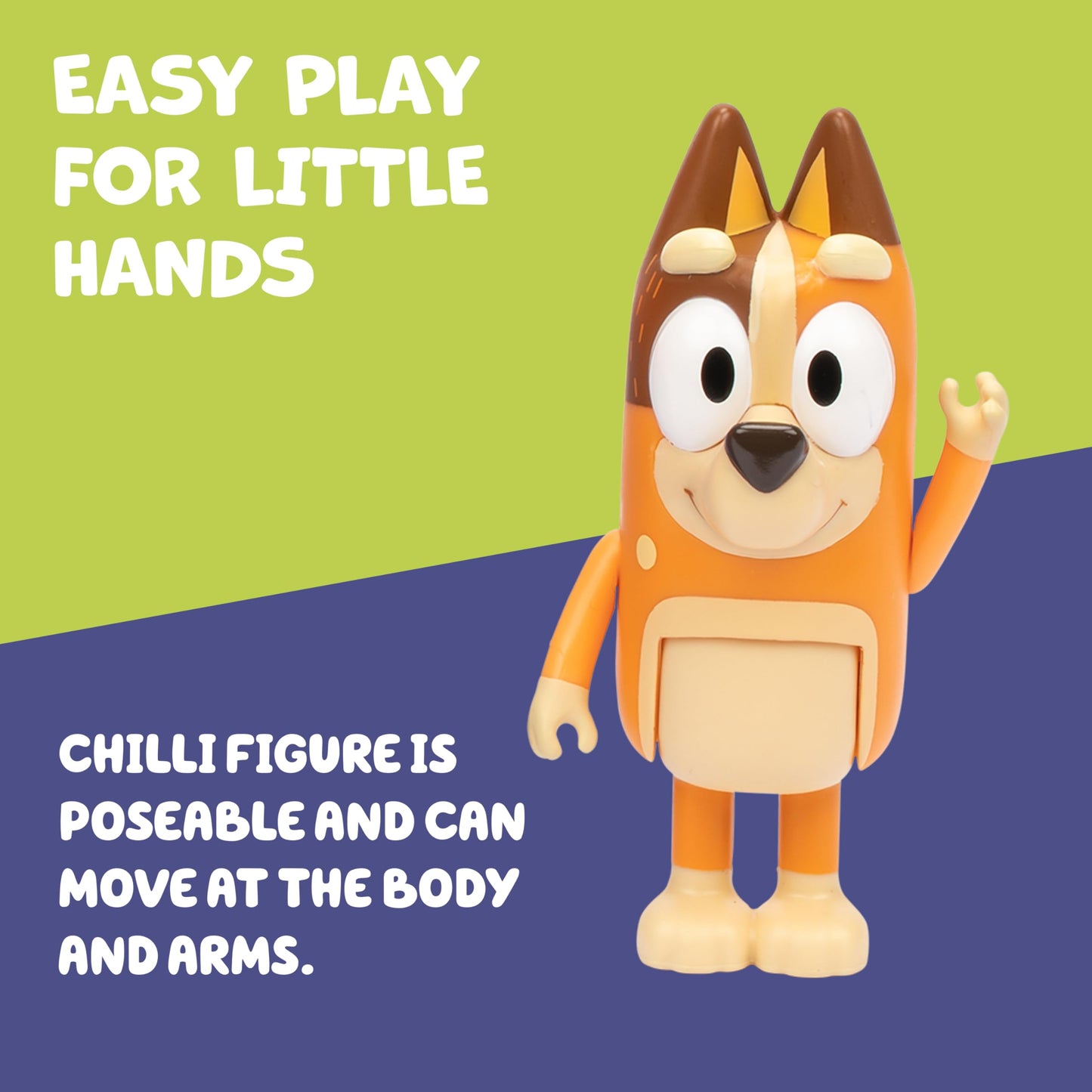 Bluey Heeler Family Road Trip Big Car Toy, Articulated, Customizable Interactive Toddler Toy Car with 2.5” Chilli Figure, Toddler Cars for Ages 3+