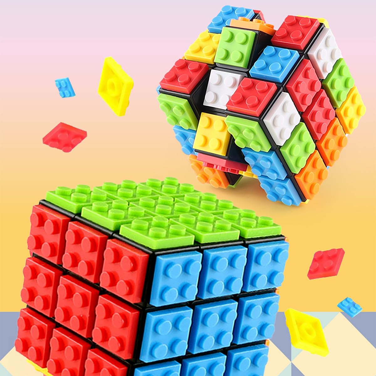 AMAZA 3x3 Speed Cube Stress Relief Toys Black 3x3x3 Magic Cube Puzzles Toy Sturdy and Smooth Cubes Toy Game Puzzle Toys for Kids and Adults