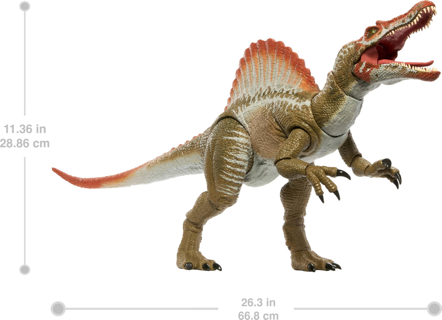 Mattel Jurassic World Hammond Collection Action Figure, Jurassic Park 3 Spinosaurus, Extra Large Carnivore Dinosaur Toy, Posable Tongue & Wired Tail