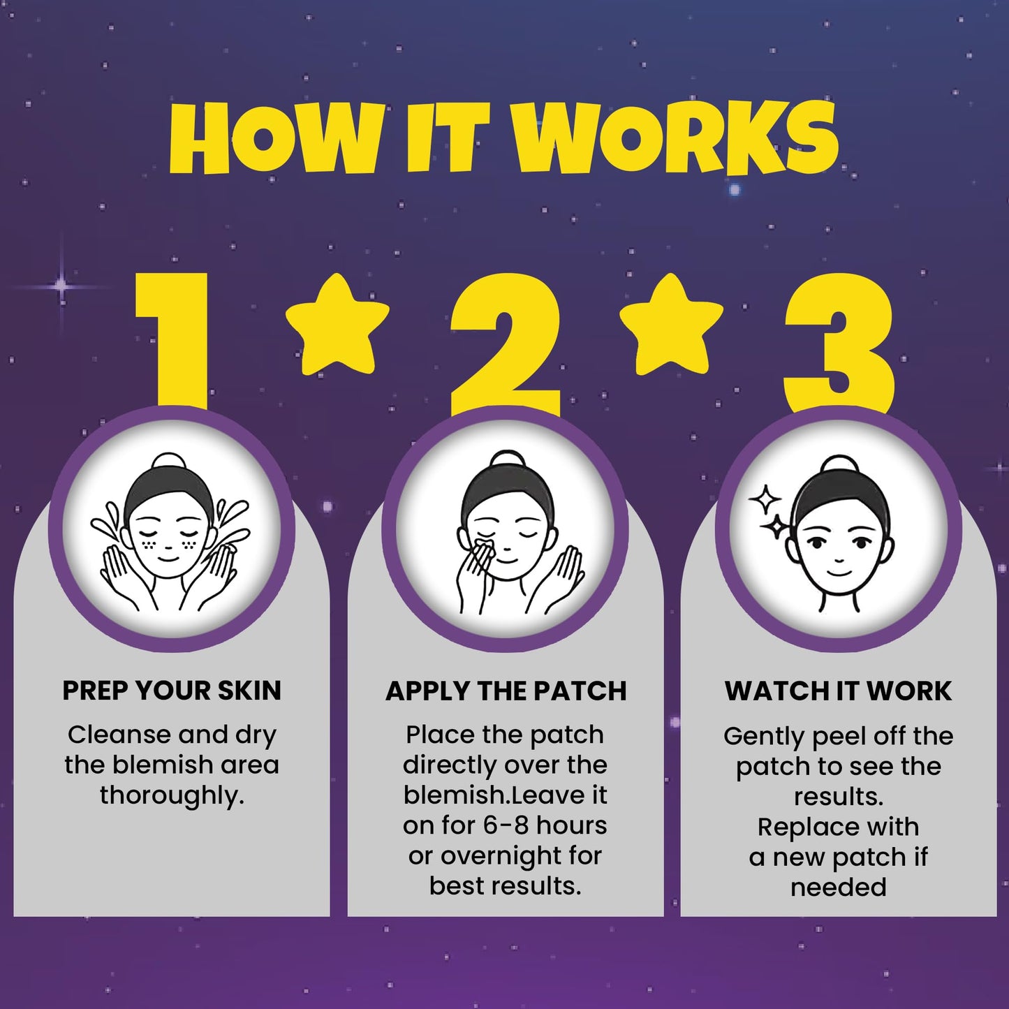 280Pcs Star Pimple Patches for Face – Hydrocolloid Acne Healing Stickers in 7 Colors & 3 Sizes – Glitter, Glow-in-the-Dark & Translucent Cute Zit Patches