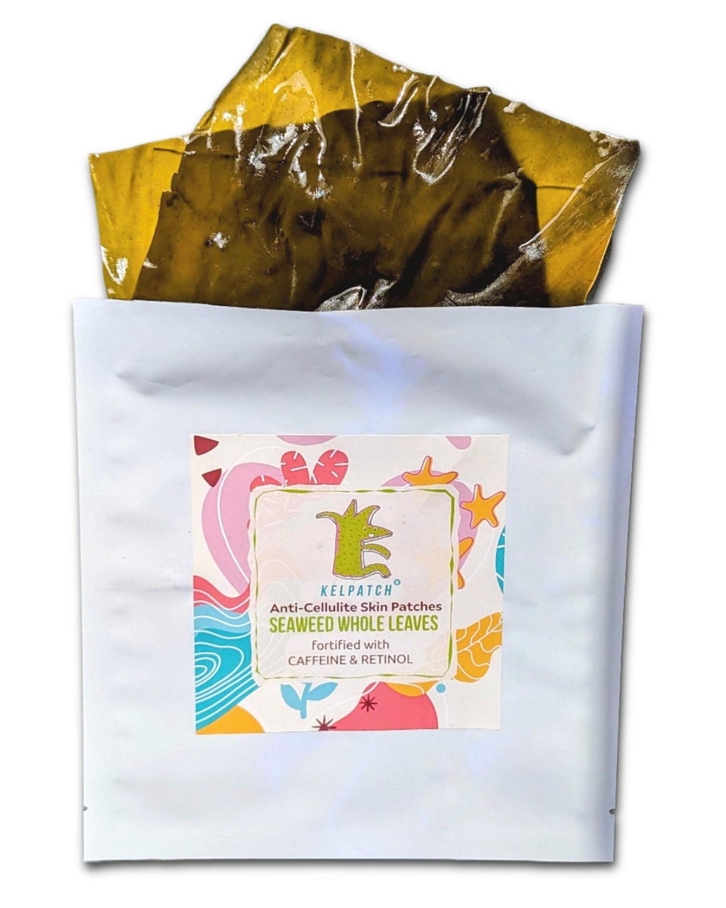 Kelpatch Cellulite Reduction Anti-Aging Natural Seaweed Patches Fortified With Caffeine And Retinol, Combat Sagging, Body Fat Deposits, Made in USA