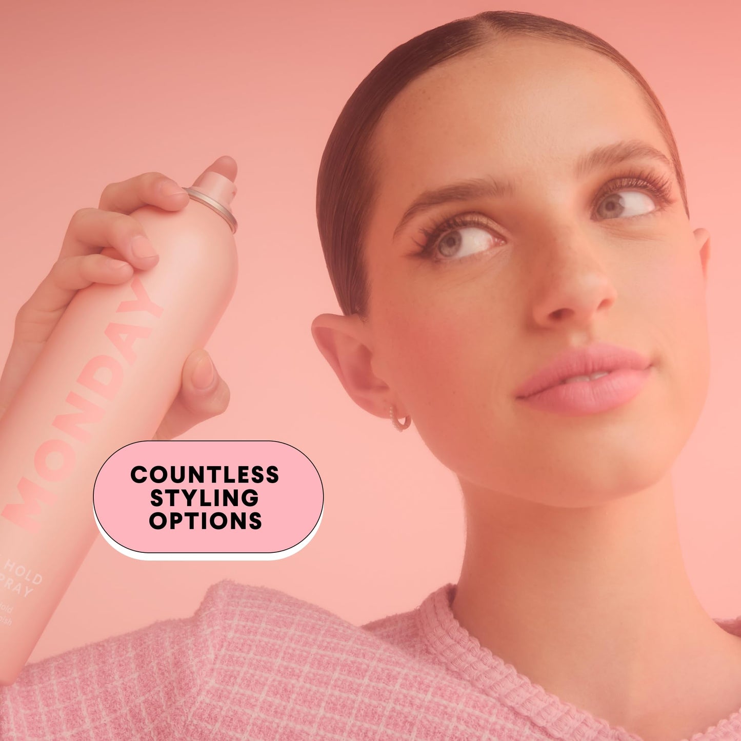 MONDAY HAIRCARE SLEEK HOLD Hairspray for long-lasting finish 329 mL