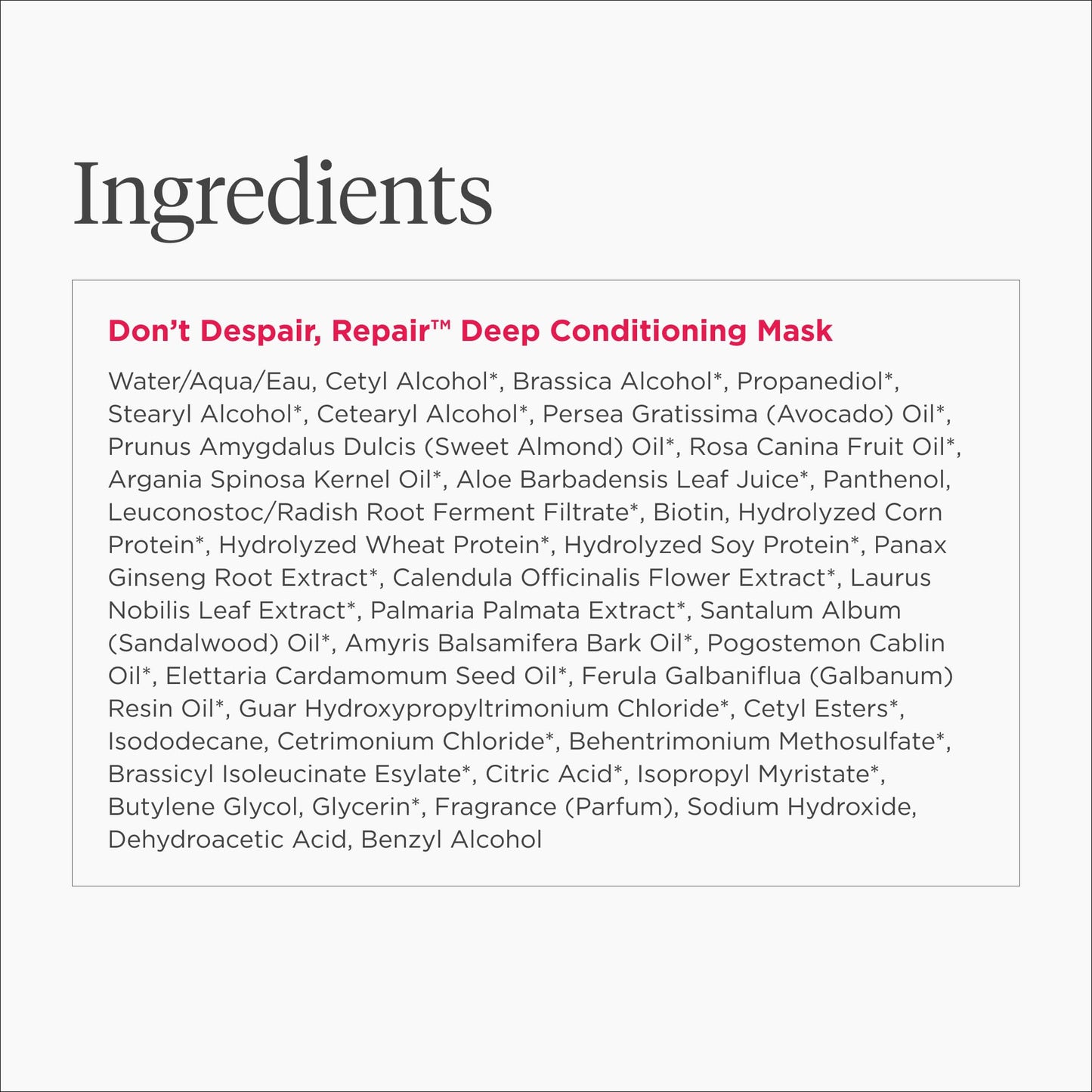 Briogeo Don’t Despair, Repair! Deep Conditioning Mask - Birthday Cake Scent | Strengthens Dry, Damaged & Color-Treated Hair | Vegan, Cruelty-Free