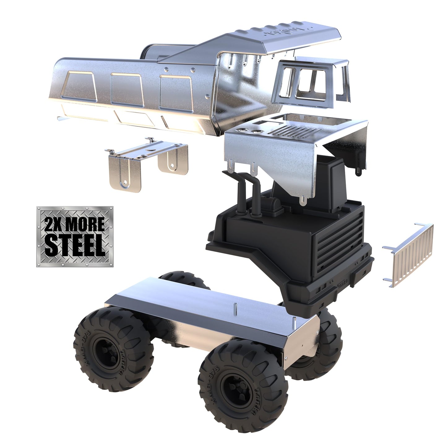 Tonka Retro Mighty Dump Truck Collector’s Edition – 2X Steel Metal Construction Toy Truck for Boys & Girls Ages 3+