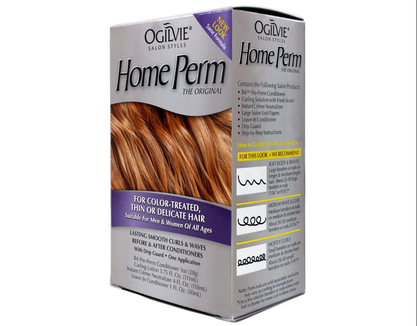 Ogilvie Home Perm For Color Treated Hair, Pack of 3