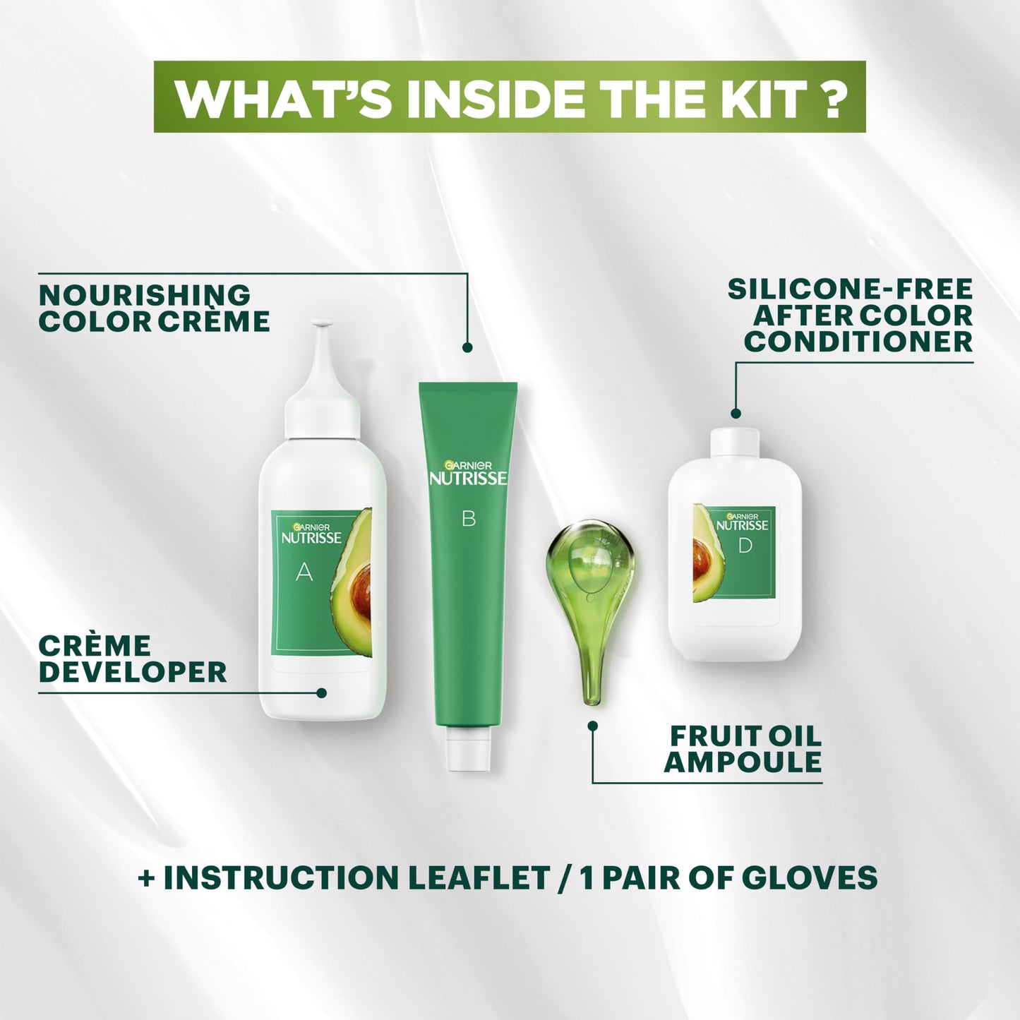 Garnier Nutrisse Ultra Coverage Hair Color, 500 Deep Medium Natural Brown (Glazed Walnut) – Nourishing Permanent Creme Hair Dye, 1 Count