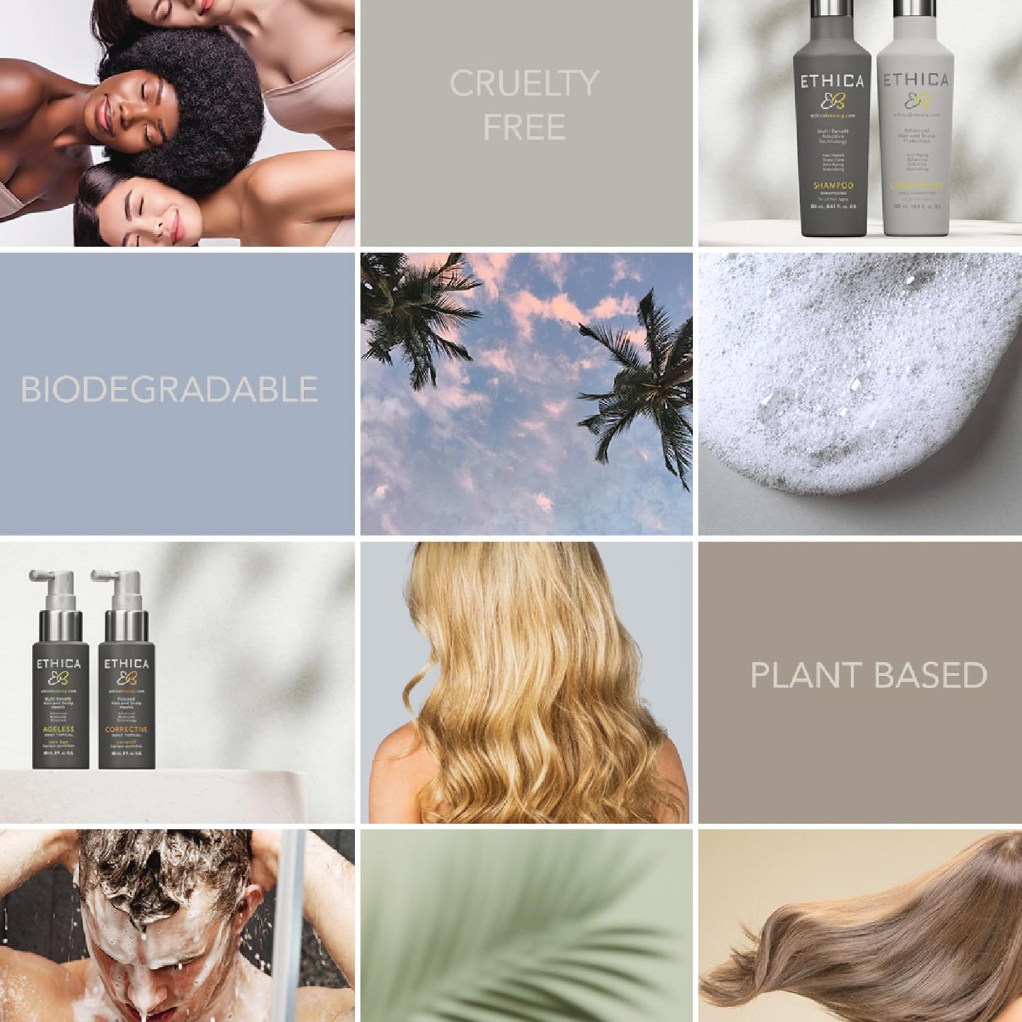 Ethica Beauty Professional Conditioner – Deep Conditioning, Volumizing & Hydrating Formula for Strong, Healthy Hair & Scalp, Promotes Growth, 8.45 oz