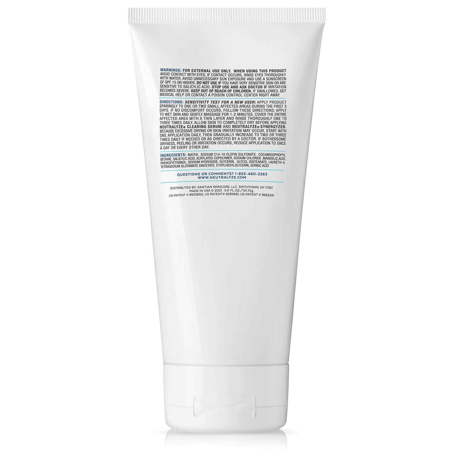 Neutralyze Acne Face Wash with 2% Mandelic & 2% Salicylic Acid – AHA + BHA Cleanser for Acne-Prone Skin, 90+ Day Professional Use