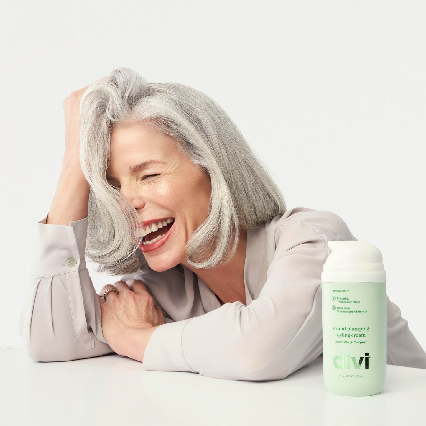 divi Strand Styling Cream, Hair Thickening Treatment for Fine Hair, Volumizing and Frizz Control