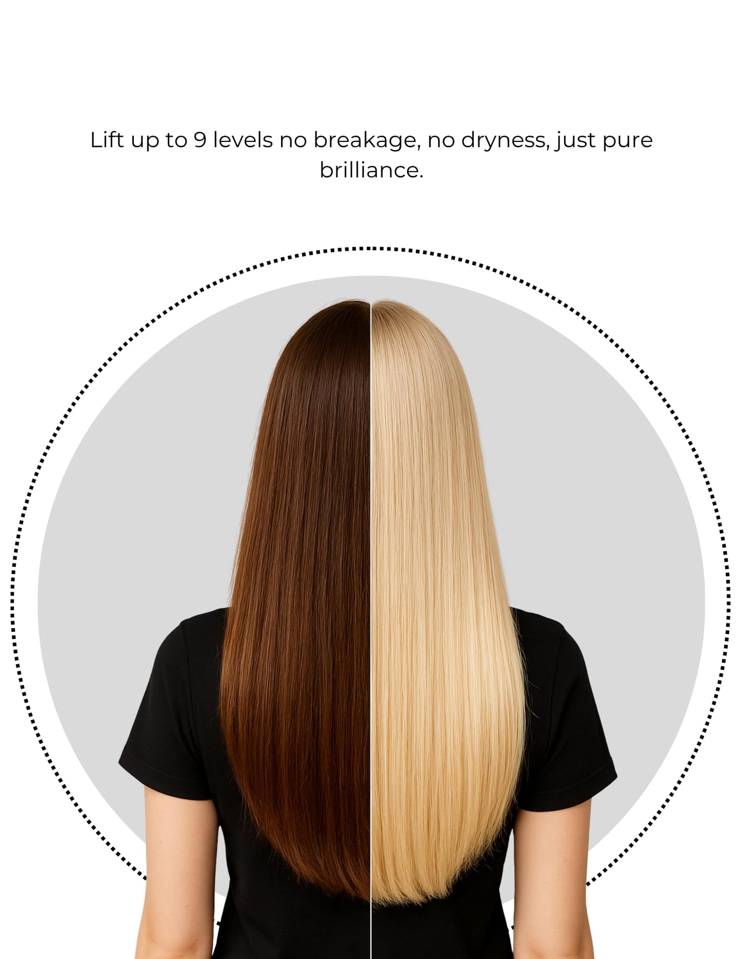 Professional Blondette Charcoal Bleach with PLEX Technology | Lifts Up to 9 Tones | Rapid Hair Lightener 460g | Made in Italy + Measuring Spoon