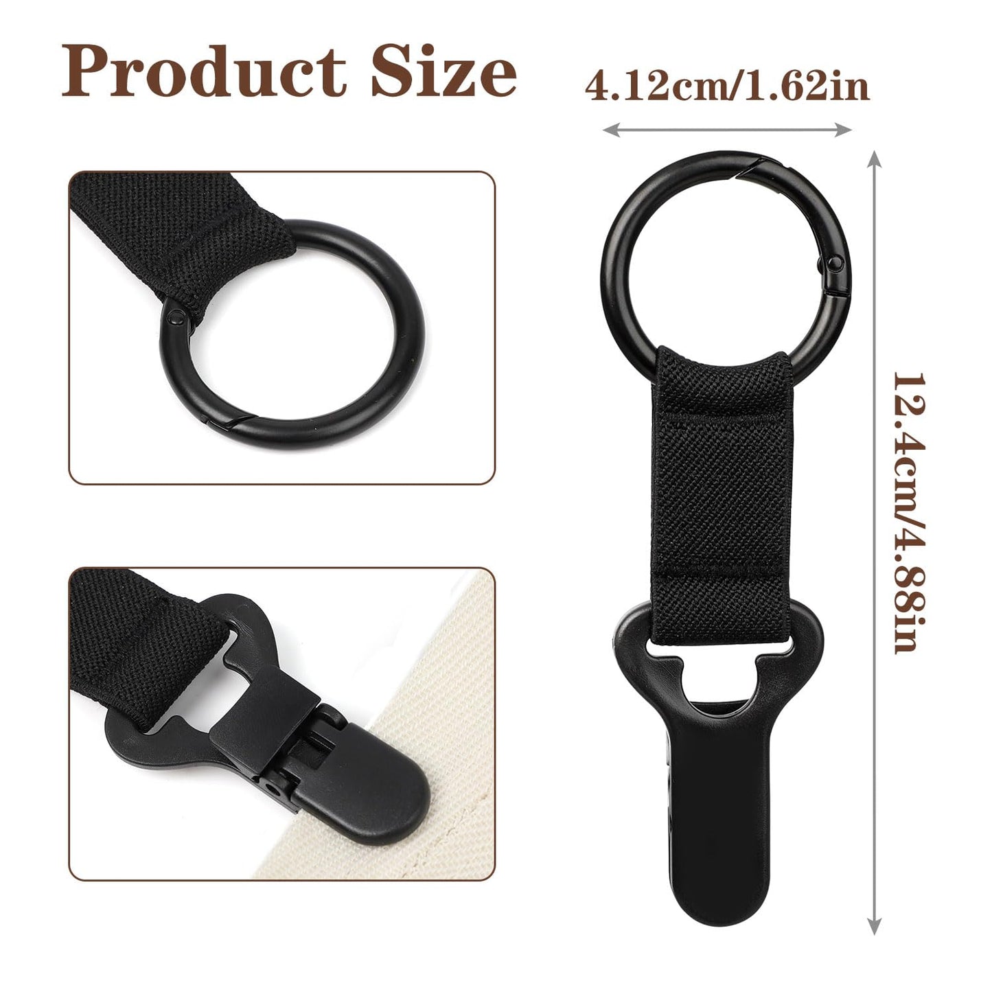 Niveaya Hat Clip for Travel Bag – 2 Pack Vacation, Beach & Cruise Essentials Accessory for Handbags, Backpacks & Luggage