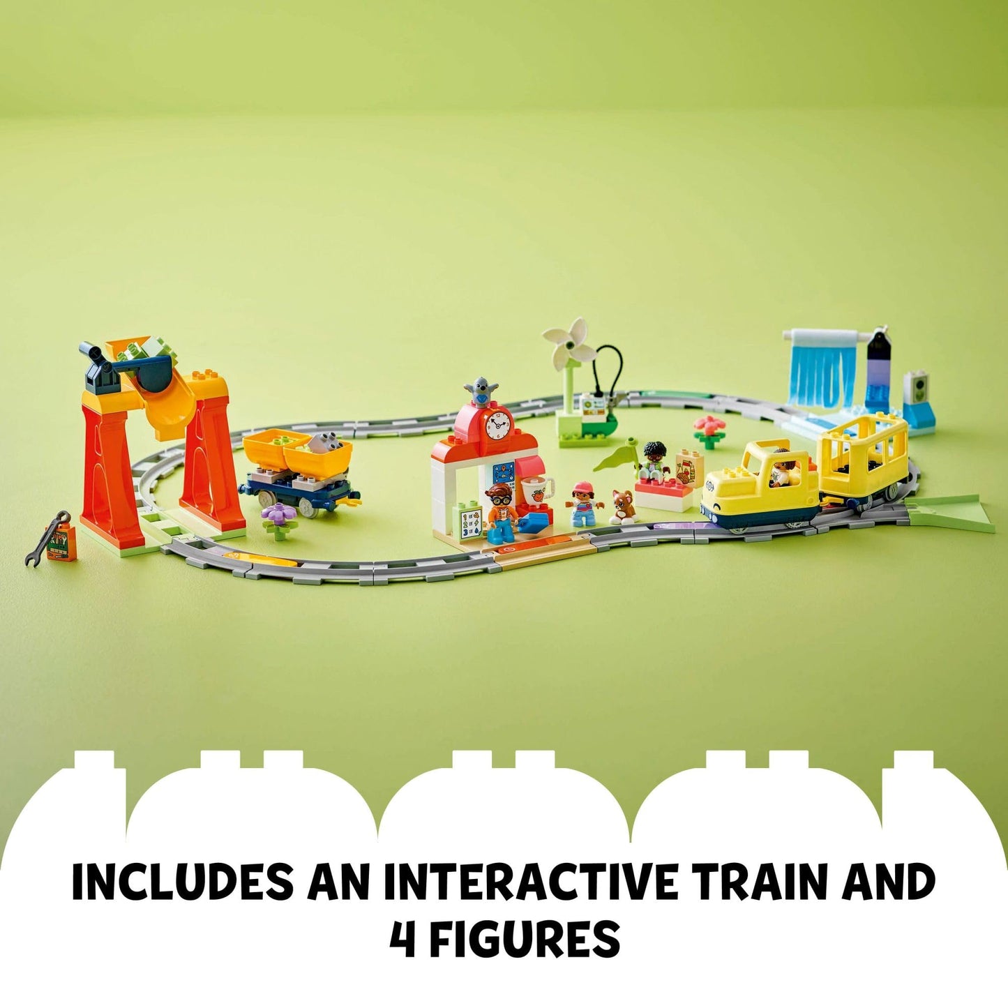 LEGO DUPLO Town Big Interactive Community Train Set for Toddlers, Ages 3+ – Educational Playset, Birthday & Holiday Gift, 10428