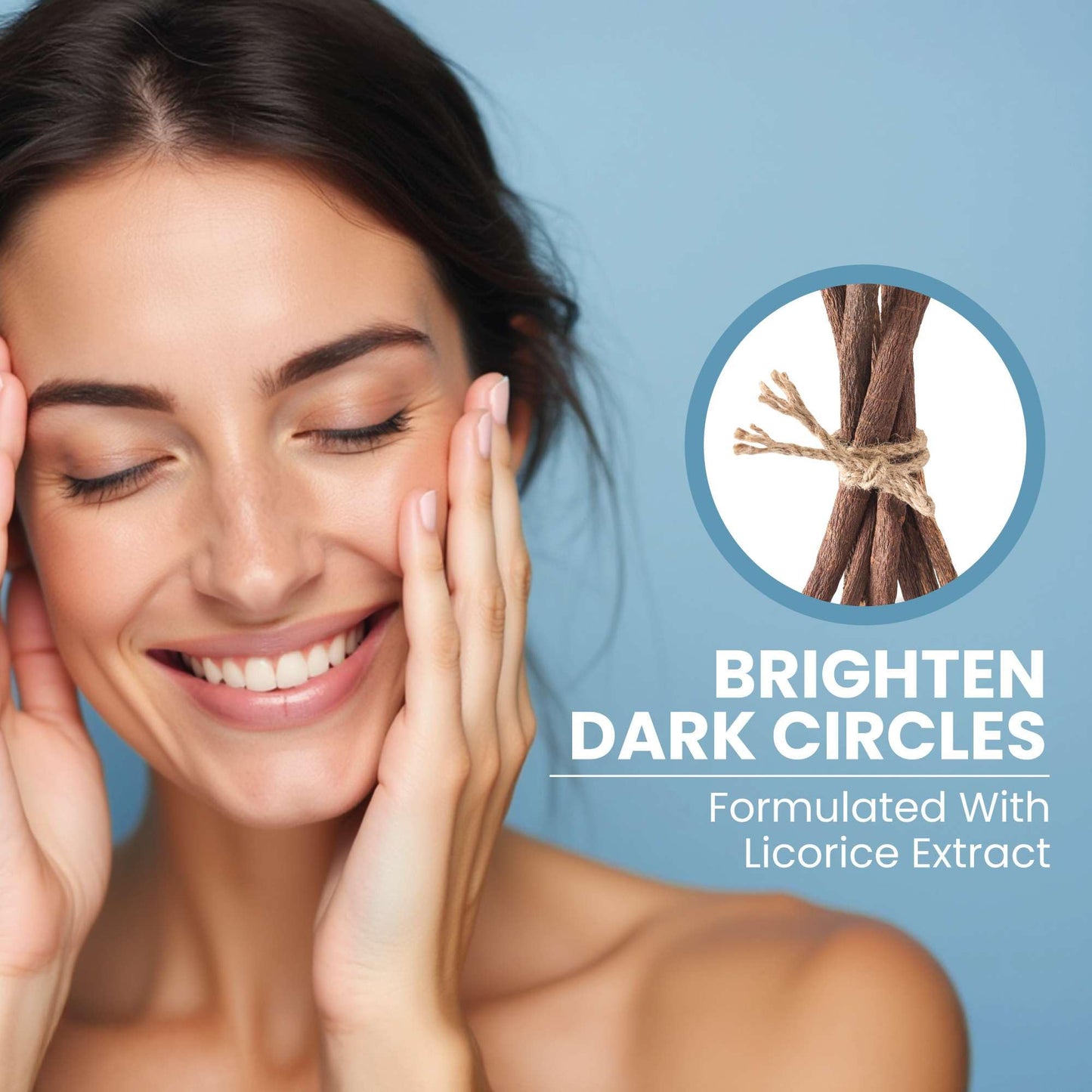 Eva Naturals Eye Gel – Anti-Aging Under Eye Treatment with Peptides, Hyaluronic Acid & Botanicals for Dark Circles, Puffiness & Wrinkles, 2 oz