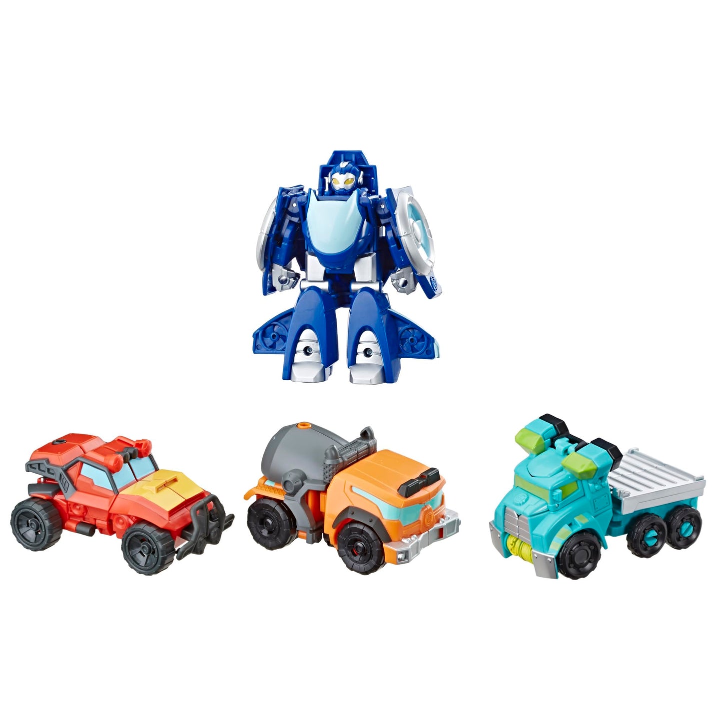 Playskool Heroes Transformers Rescue Bots Academy 4-Pack, 4.5" Converting Action Figures for Kids 3+, Amazon Exclusive