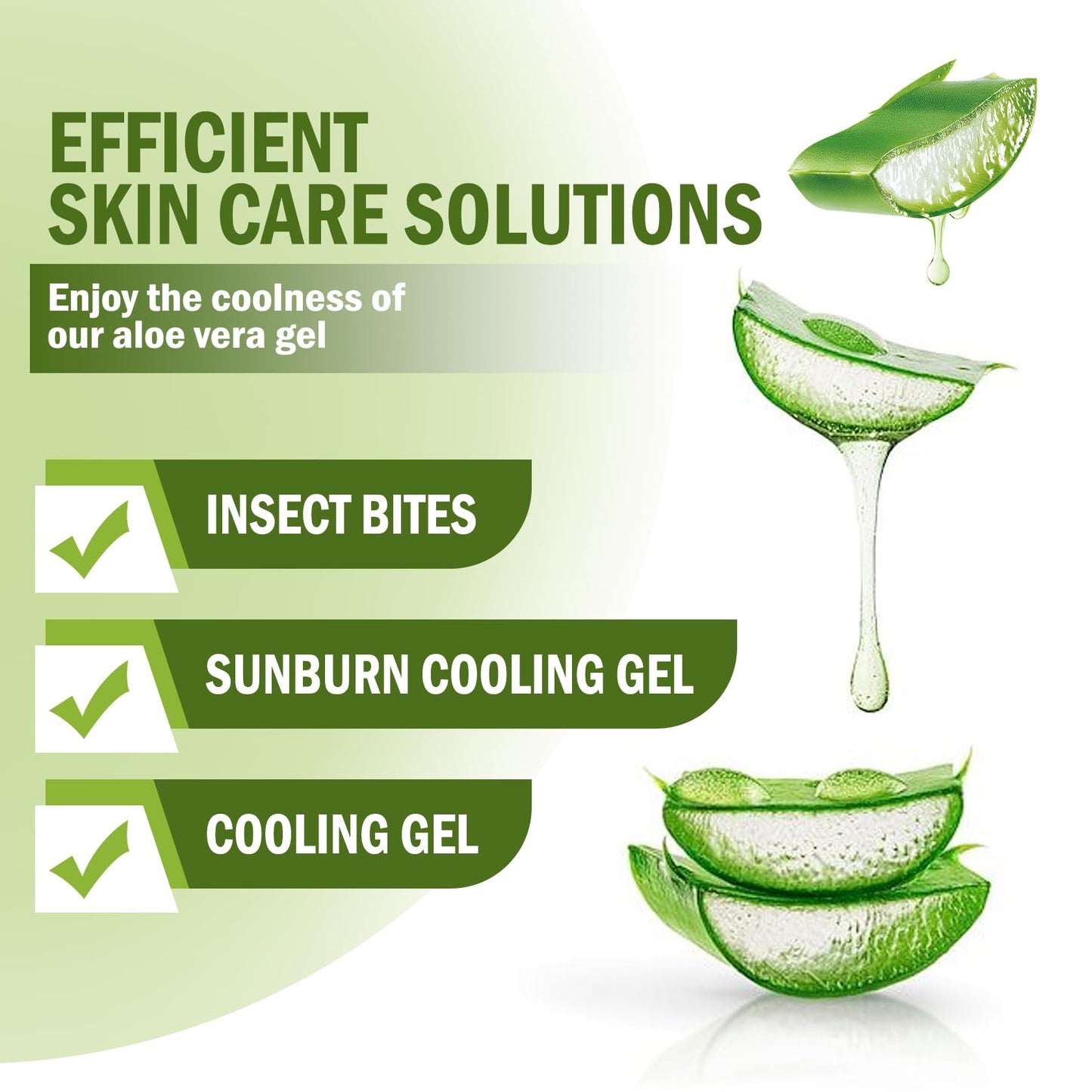 WENJLYJ 99% Organic Aloe Vera Gel – Natural Soothing & Moisturizing Lotion for Face, Body & After Sun Care, Hydrating Skin Cream, 260ml