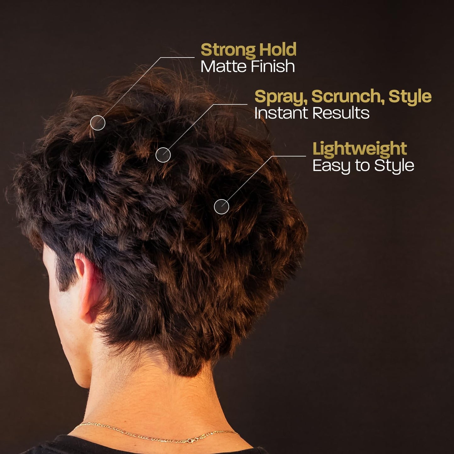 Bodyworks Hair Texturizing Powder – Lightweight Volumizing Styling Powder with Matte Finish & Medium Hold for Short to Medium Hair, 1.69oz