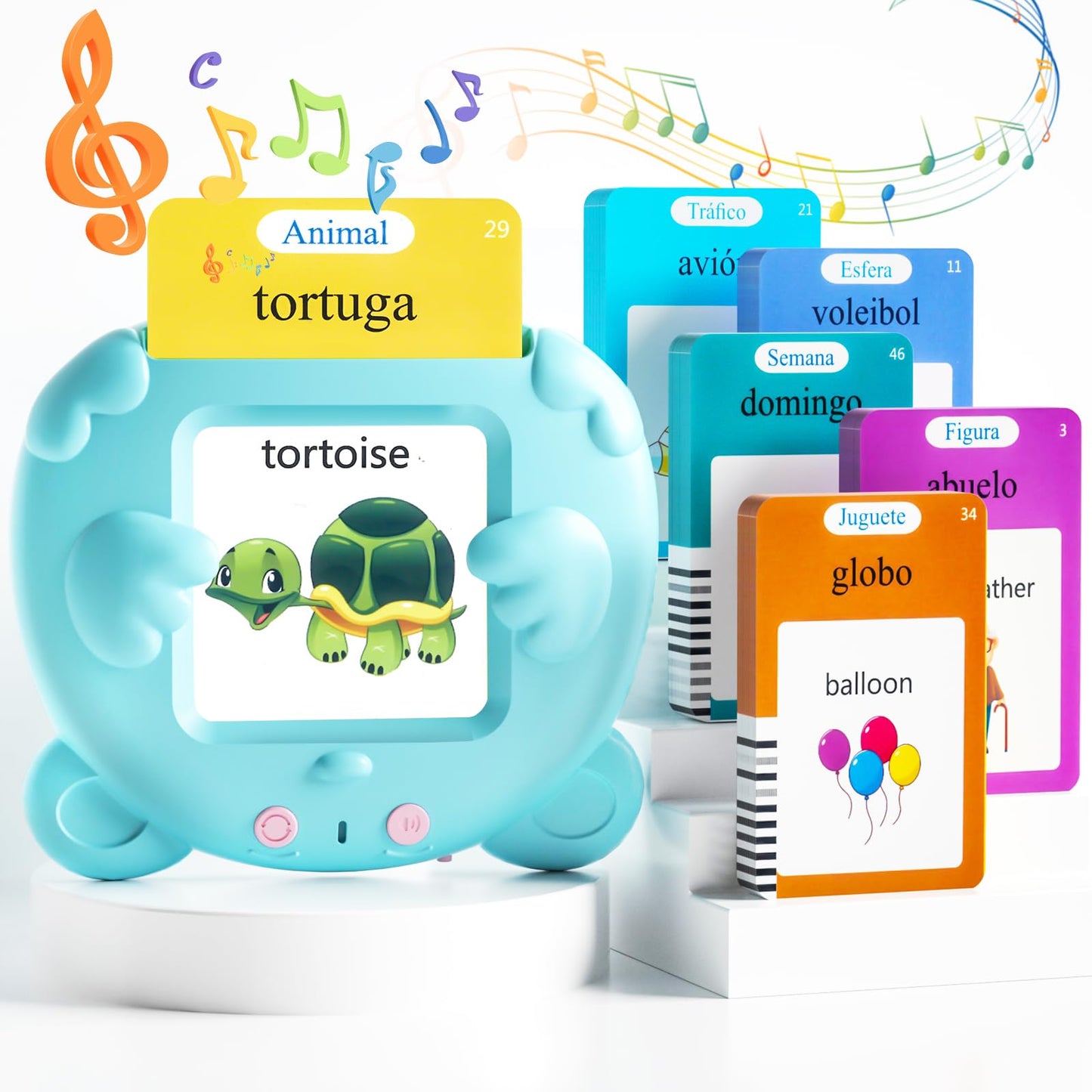 Spanish & English Talking Flash Cards for Toddlers – 510 Sight Words, Bilingual Learning & Autism Speech Therapy Educational Toys