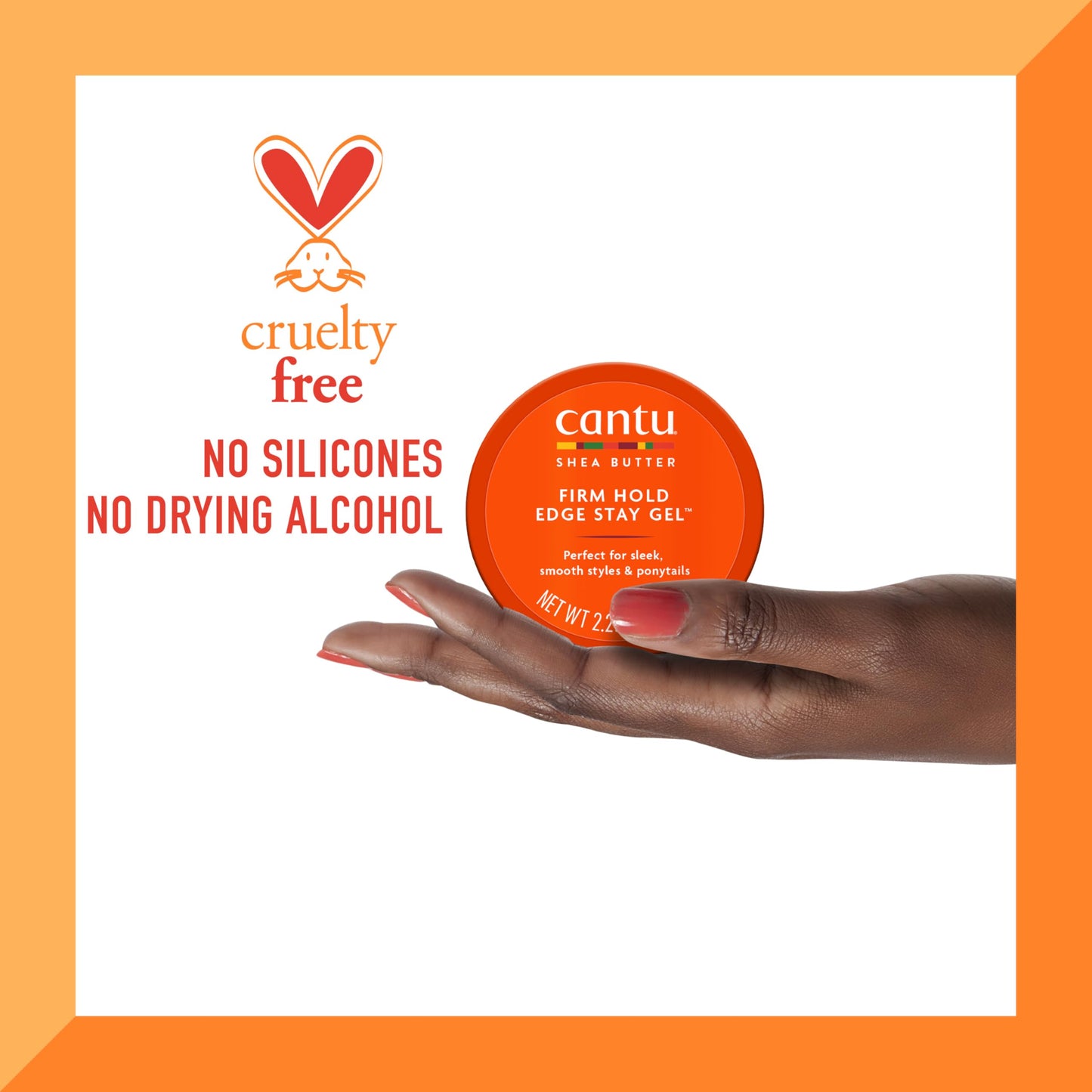 Cantu Extra Hold Edge Stay Gel with Shea Butter, 2.25 oz