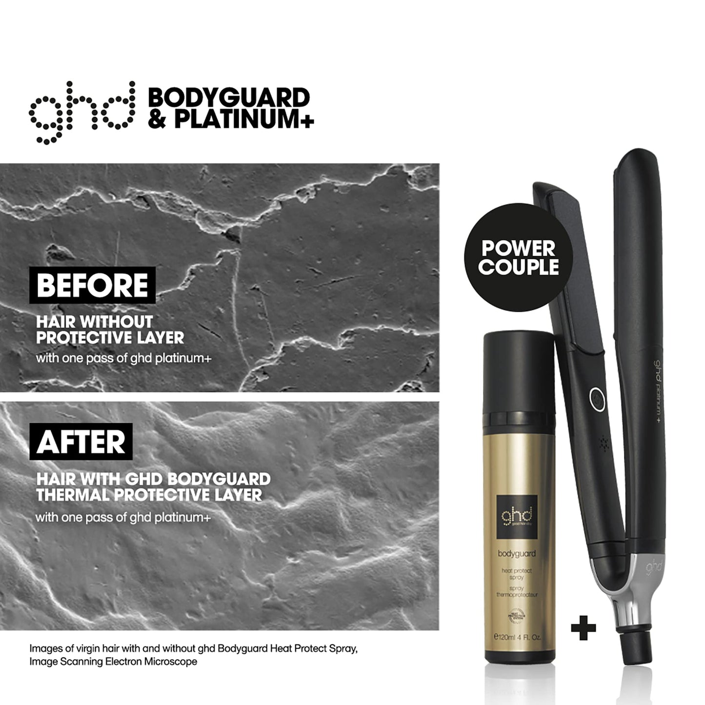 ghd Bodyguard Heat Protect Spray – Lightweight Thermal Protectant for Smooth, Frizz-Free & Healthy Hair – Daily Styling Mist, 4 fl oz