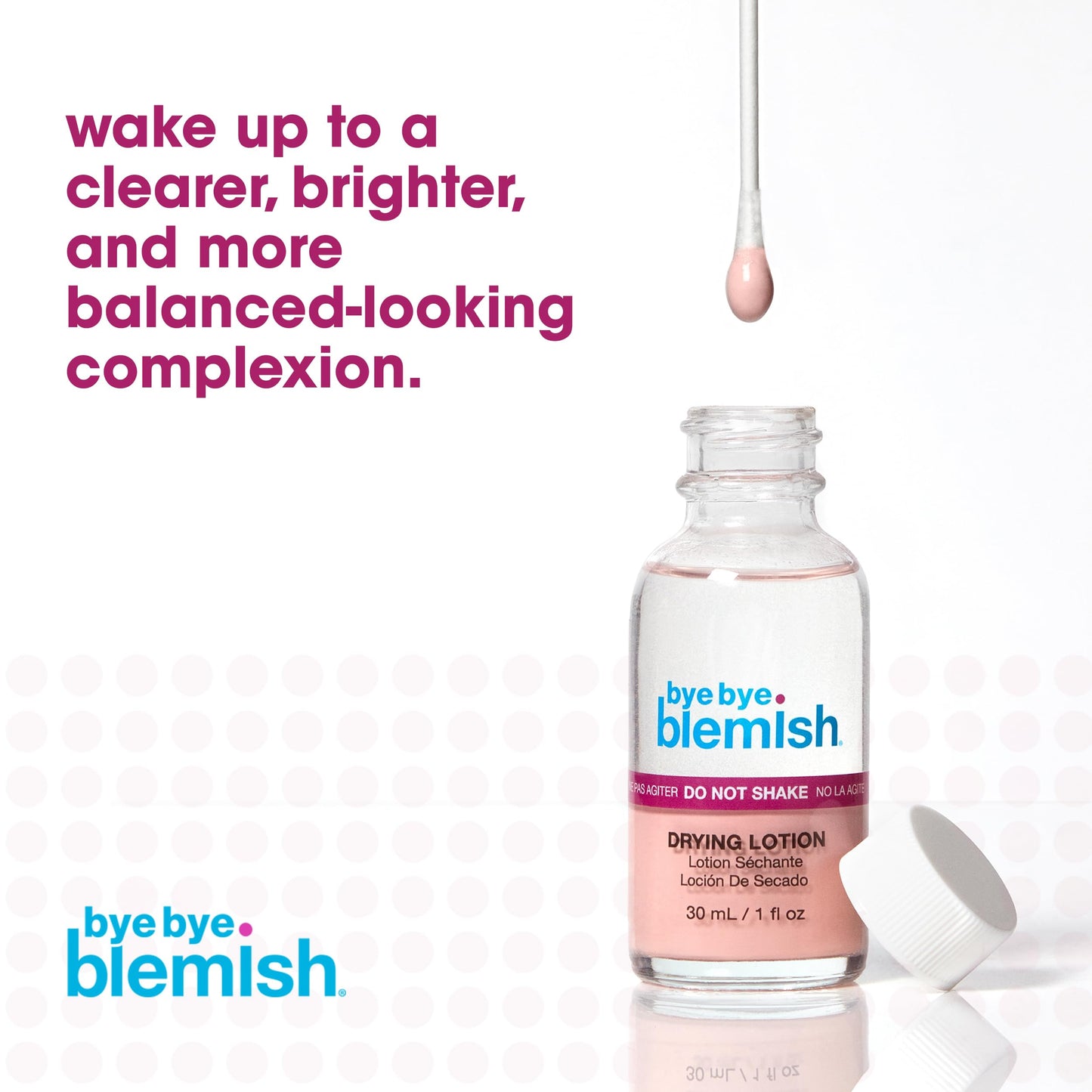 Bye Bye Blemish Acne Drying Lotion, Reduce Pimples Overnight 1oz, 1-Pack