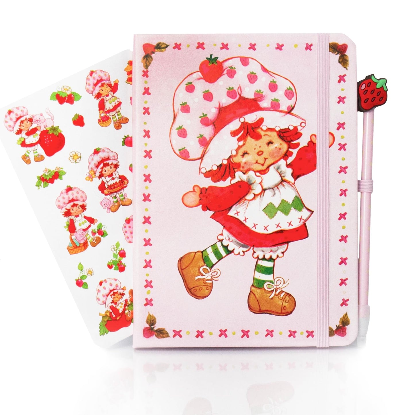 Strawberry Shortcake Journal Set for Girls – Includes Pen, Scented Stickers & Stationery Kit | Birthday Gift for 8-Year-Olds