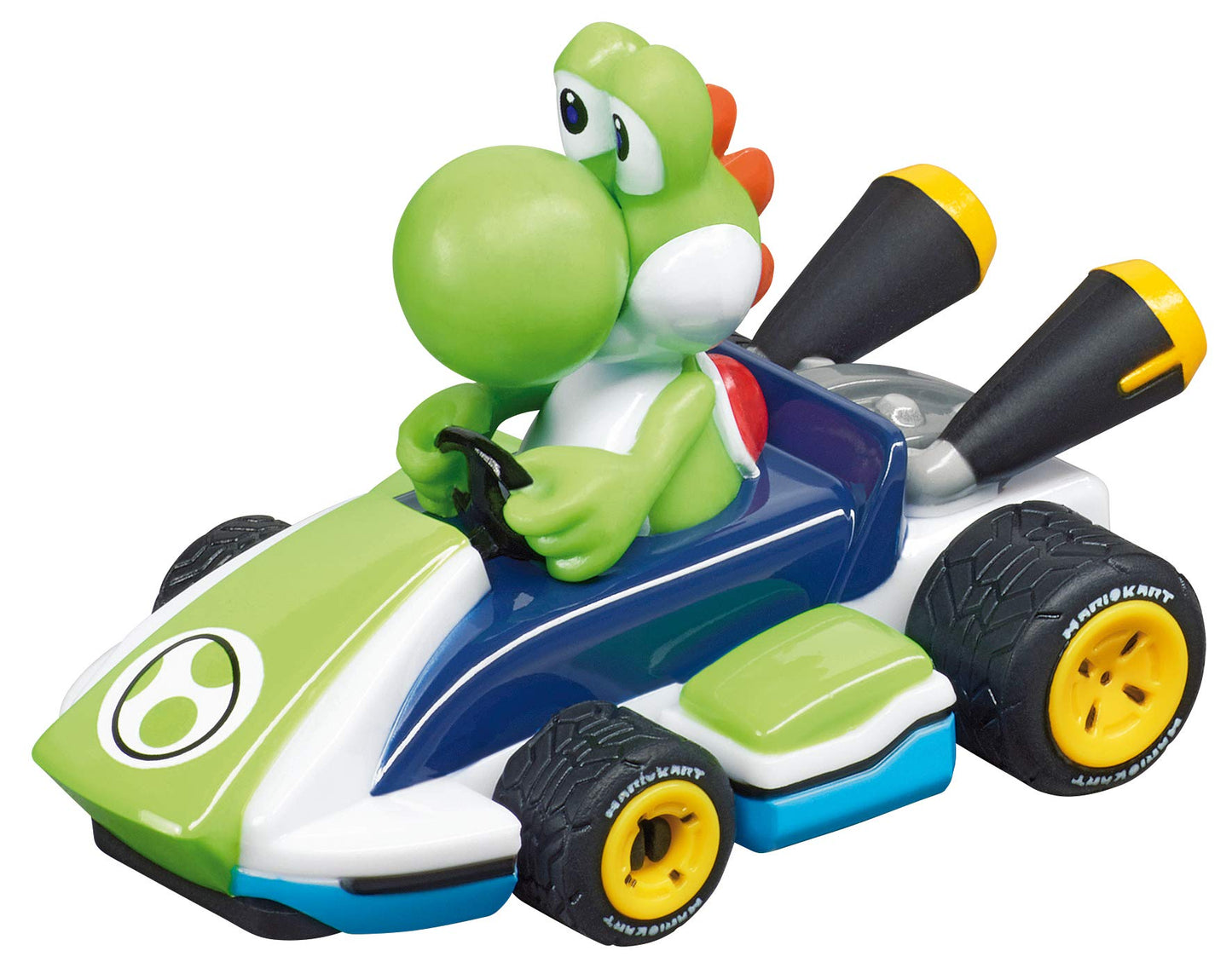 Carrera First Nintendo Mario Kart Slot Car Set with Mario & Yoshi Cars – Battery-Powered Beginner Racing Track Toy for Kids 3+