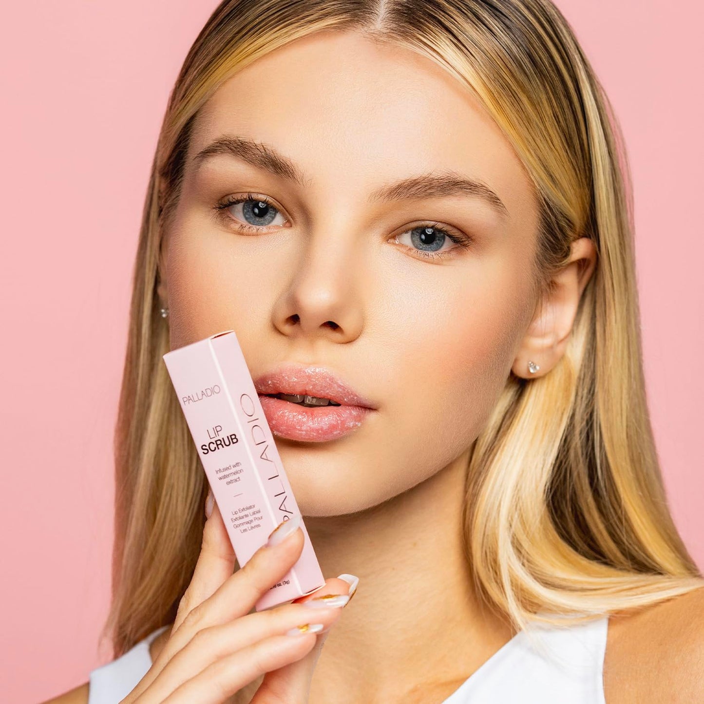 Palladio Lip Scrub Exfoliator – Moisturizing, Scented, Smooths Lips with Watermelon, Coconut & Vitamin E, Vegan & Cruelty-Free