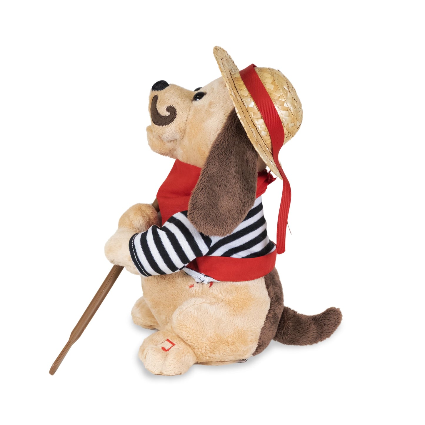 Cuddle Barn - Gondolomio | Romantic Italian Animated Plush Puppy Dog Toy Dancing and Singing Song Ole Sole Mio Valentine's Gift, 12 inches