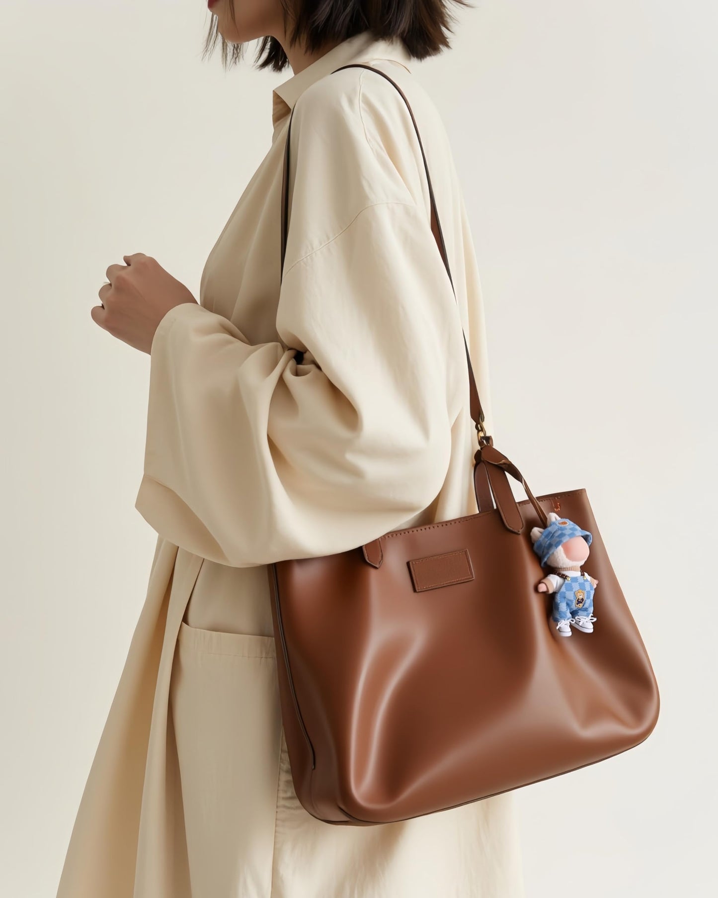 4pcs Handcrafted Doll Clothes for 15-17cm Labubu Dolls – Cute Blue Overalls Outfit Set, Stylish Accessories for Boys & Girls AK053BL