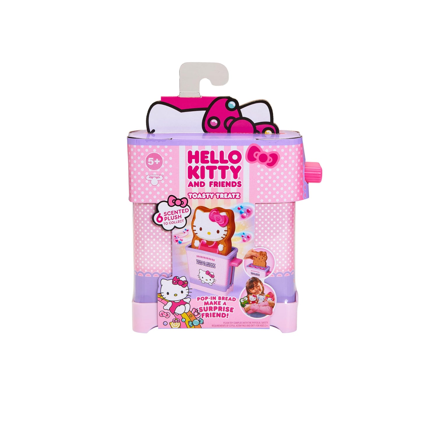 Cookeez Makery Hello Kitty and Friends Toasty Treatz Toaster | Squishy, Scented Plush Surprise | Pop-in-Bread, 6 Collectible Characters