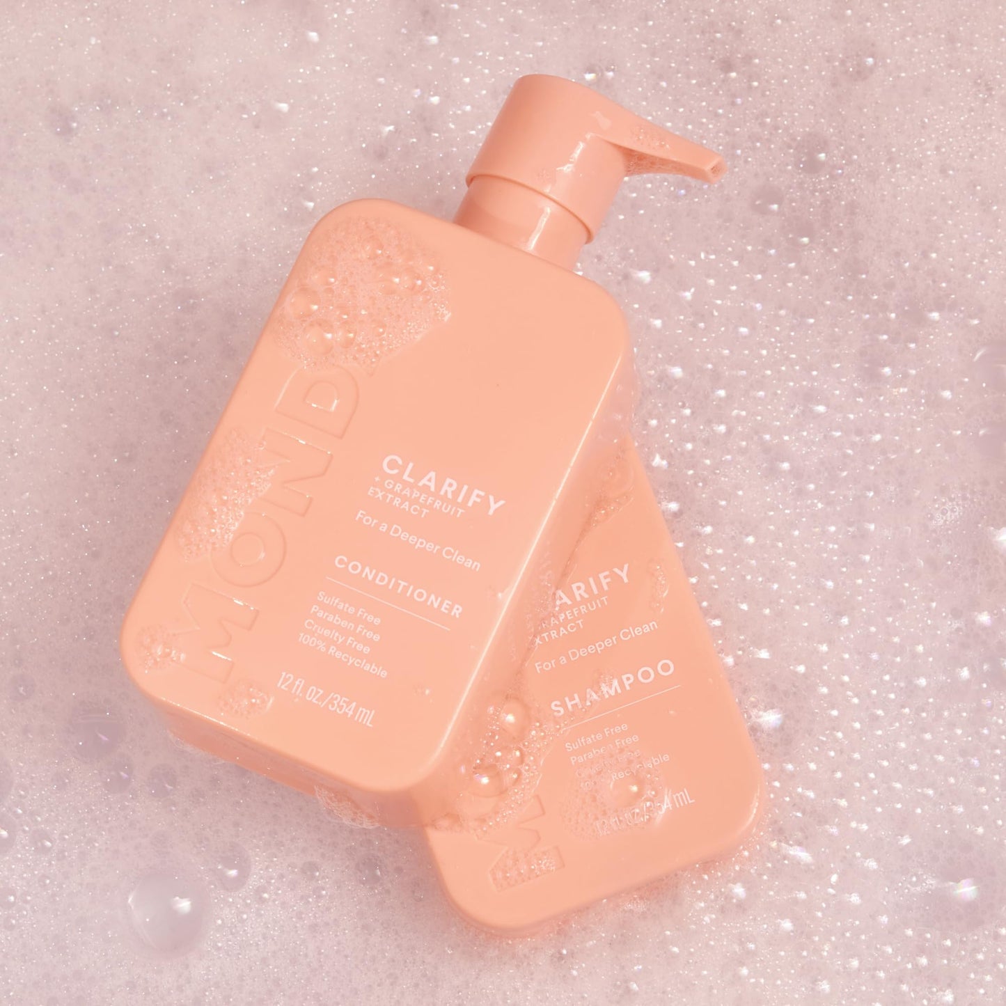 MONDAY HAIRCARE Clarify Shampoo & Conditioner Set for Oily Hair, 12 oz – With Grapefruit Extract, Coconut Oil, Shea Butter, Vitamin E & Pro-Vitamin B5