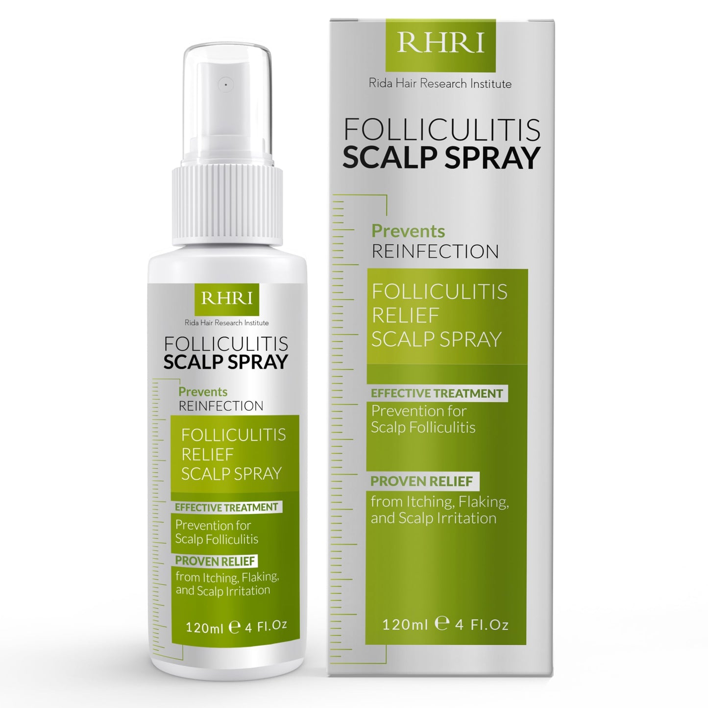 Folliculitis Scalp Spray โ Antifungal, Anti-Dandruff & Anti-Itch Treatment for Dry, Irritated Scalp | Helps Soothe Psoriasis & Dandruff Flakes