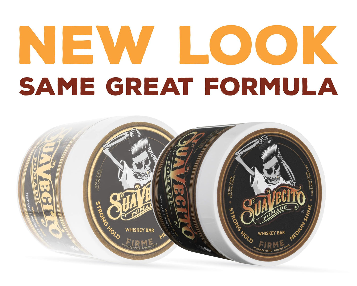 Suavecito Pomade Original Hold 4 oz – Medium Shine, Water-Based Hair Pomade for Men – All-Day Hold, Flake-Free & Easy to Wash Out