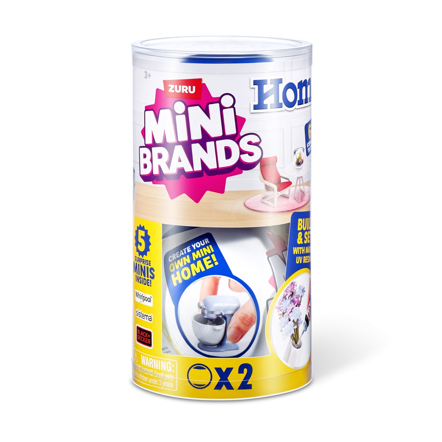 Mini Brands Home Capsule (2 Pack) by ZURU, Surprise Home with Collectible Minis, Blind Packaging, Home Themed Collectibles
