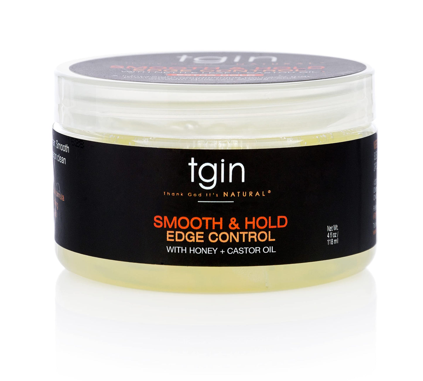 tgin Smooth & Hold Edge Control Infused With Nettle Leaf & Castor Oil For Natural Hair - Dry Hair - Curly Hair - 4 Oz