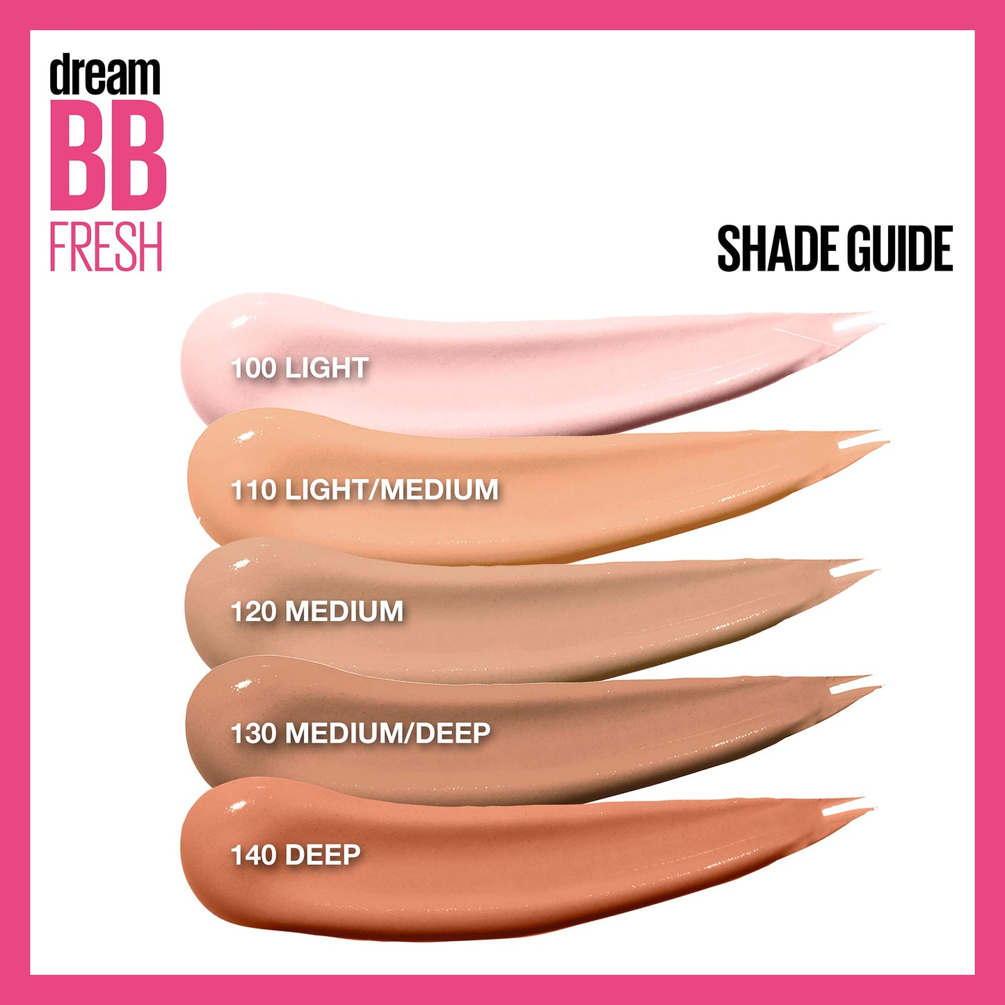 Maybelline Dream Fresh BB Cream 8-in-1 Hydrating Beauty Balm SPF 30, Sheer Tint, Oil-Free, Light/Medium, 1 fl. oz