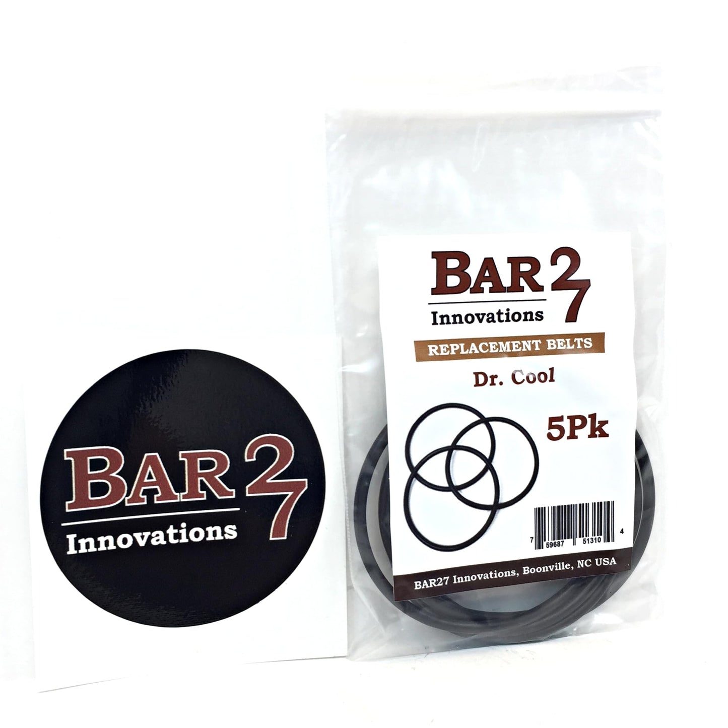 Bar27 Brand 5 Pack Dr Cool Hobby & Pro Rock Tumbler Belts Compatible with National Geographic, Dan & Darci