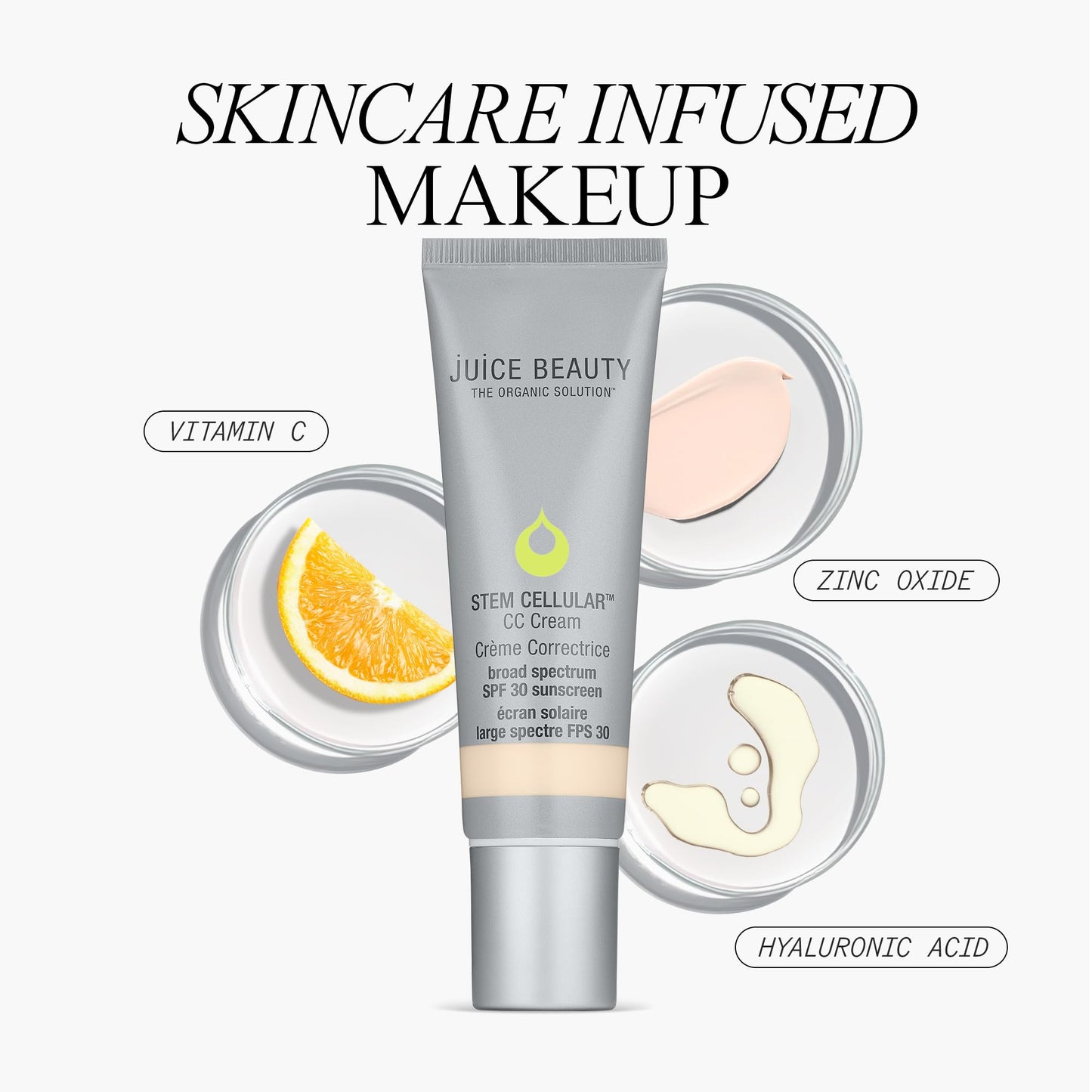 Juice Beauty Stem Cellular CC Cream SPF 30 - Island Glow - 50 mL - Provides Light Glowing Coverage - Vegan, Cruelty Free