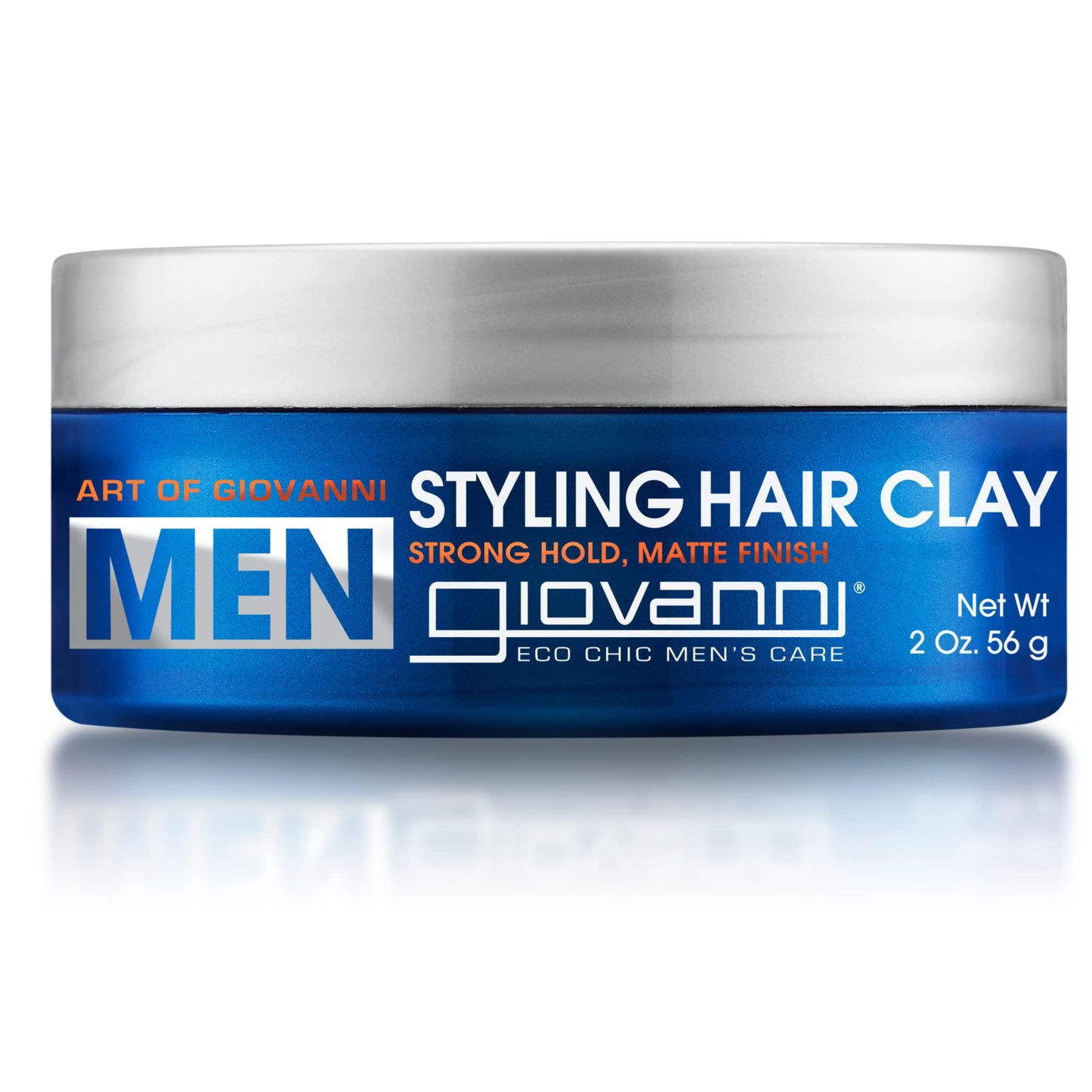 Giovanni Men's Styling Hair Clay jar on a white background