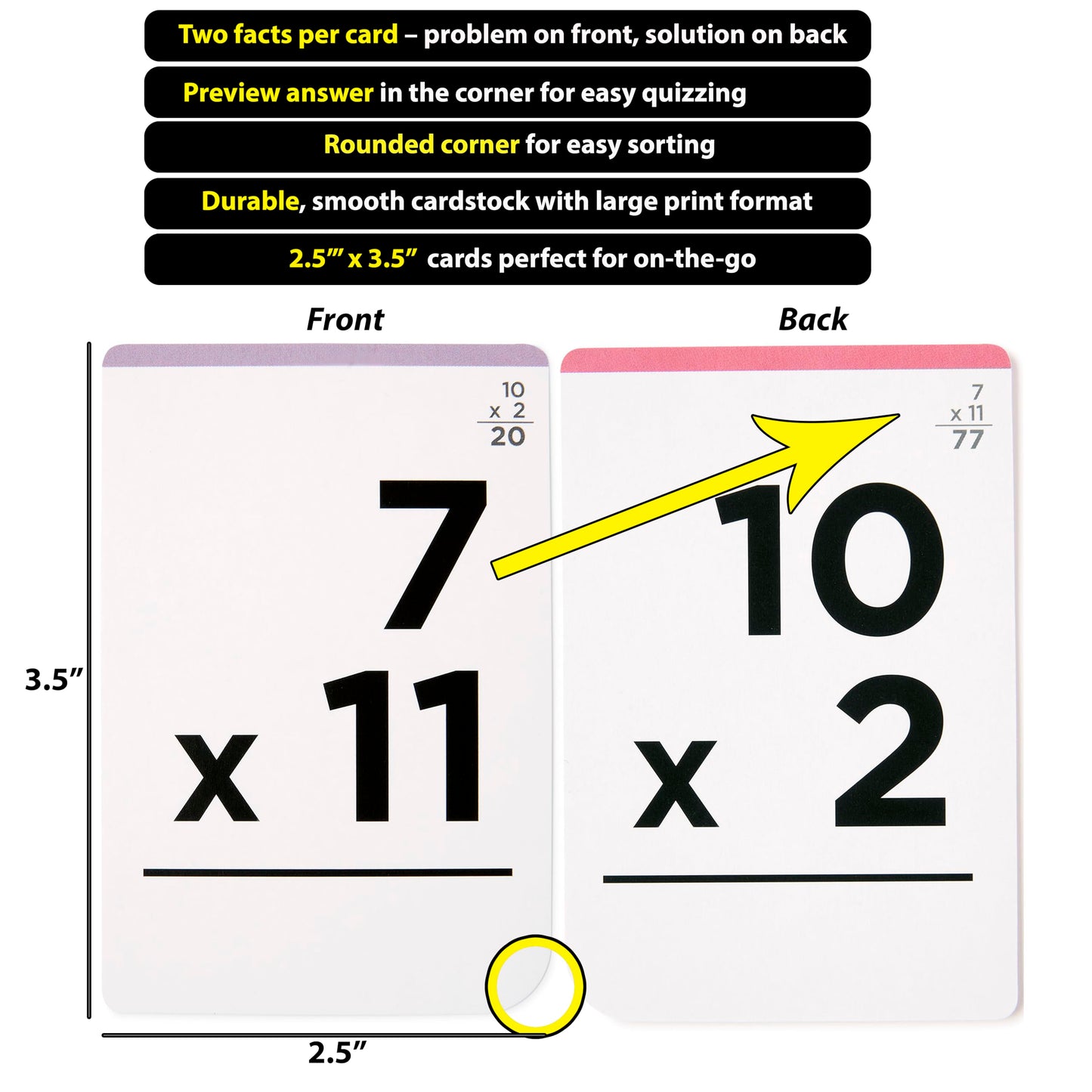 Award-Winning Math Flash Cards – 152 Multiplication & Division Facts 1–12 with Visuals, Word Problems & Games for Grades 2–6