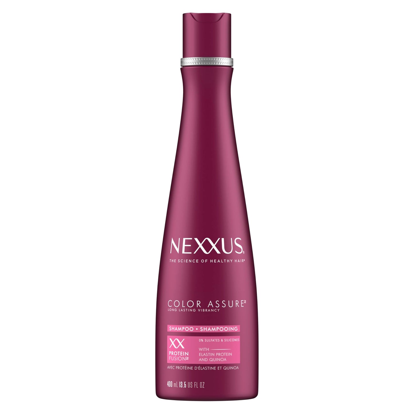 Nexxus Hair Color Assure Sulfate-Free Shampoo with ProteinFusion, For Color Treated Hair Shampoo 13.5 oz