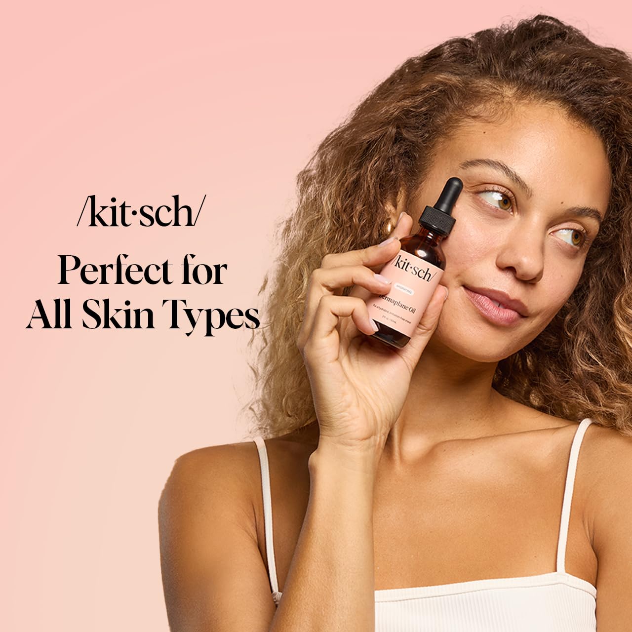 Kitsch Dermaplane Face Oil – Hydrating Jojoba & Argan Oil for Dermaplaning, Gua Sha & Razor Use – Smooth, Radiant Skin, 2oz