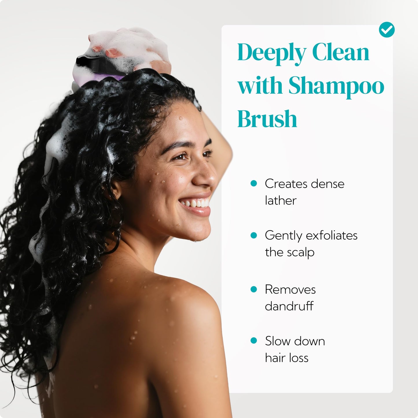 HEETA Scalp Massager Shampoo Brush 2-Pack – Soft Silicone Bristles for Deep Clean & Dandruff Removal, Wet/Dry Hair Scrubber for Men & Women (Green & Black)