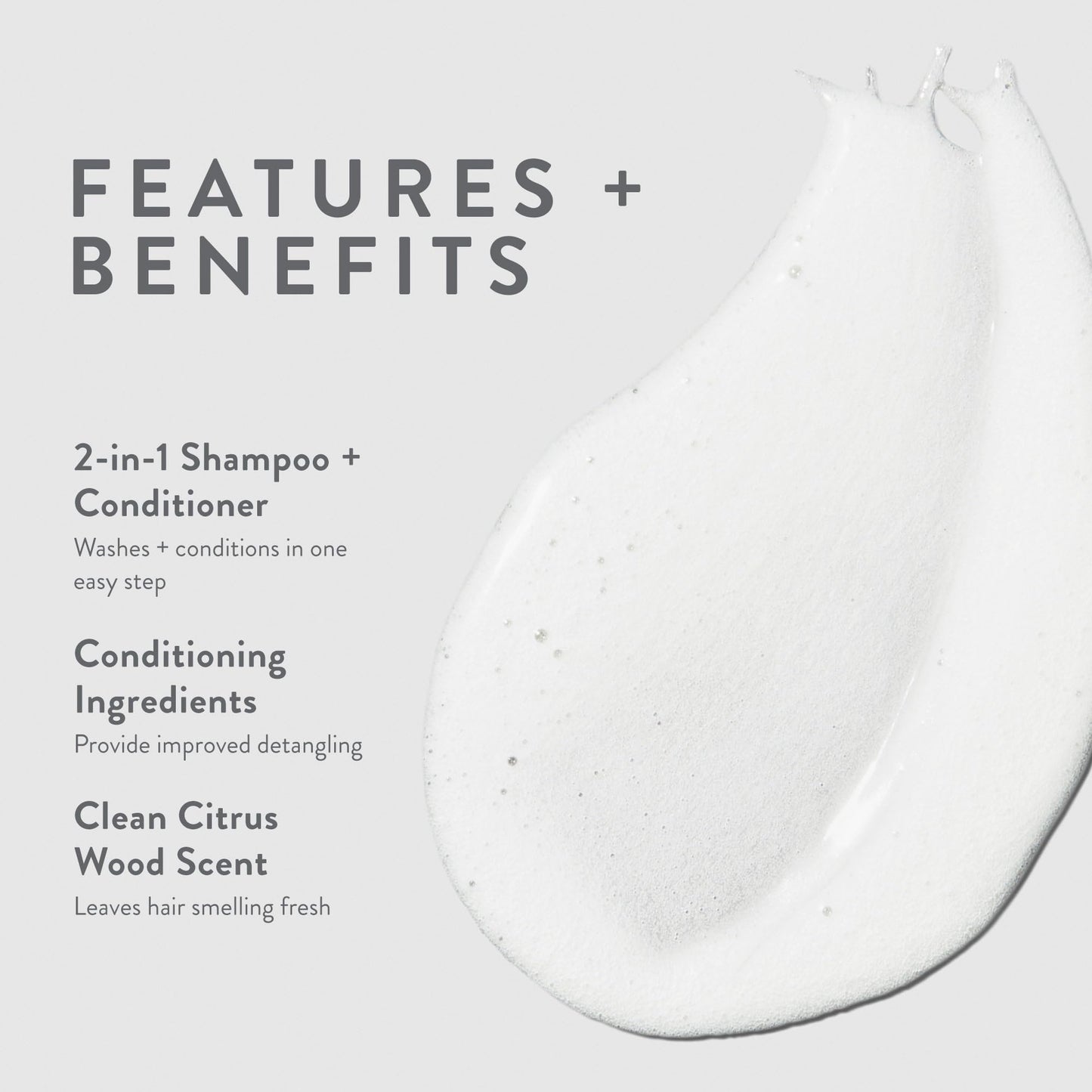 MITCH by Paul Mitchell Double Hitter 2-in-1 Shampoo and Conditioner for Men, For All Hair Types, 33.8 fl. oz.